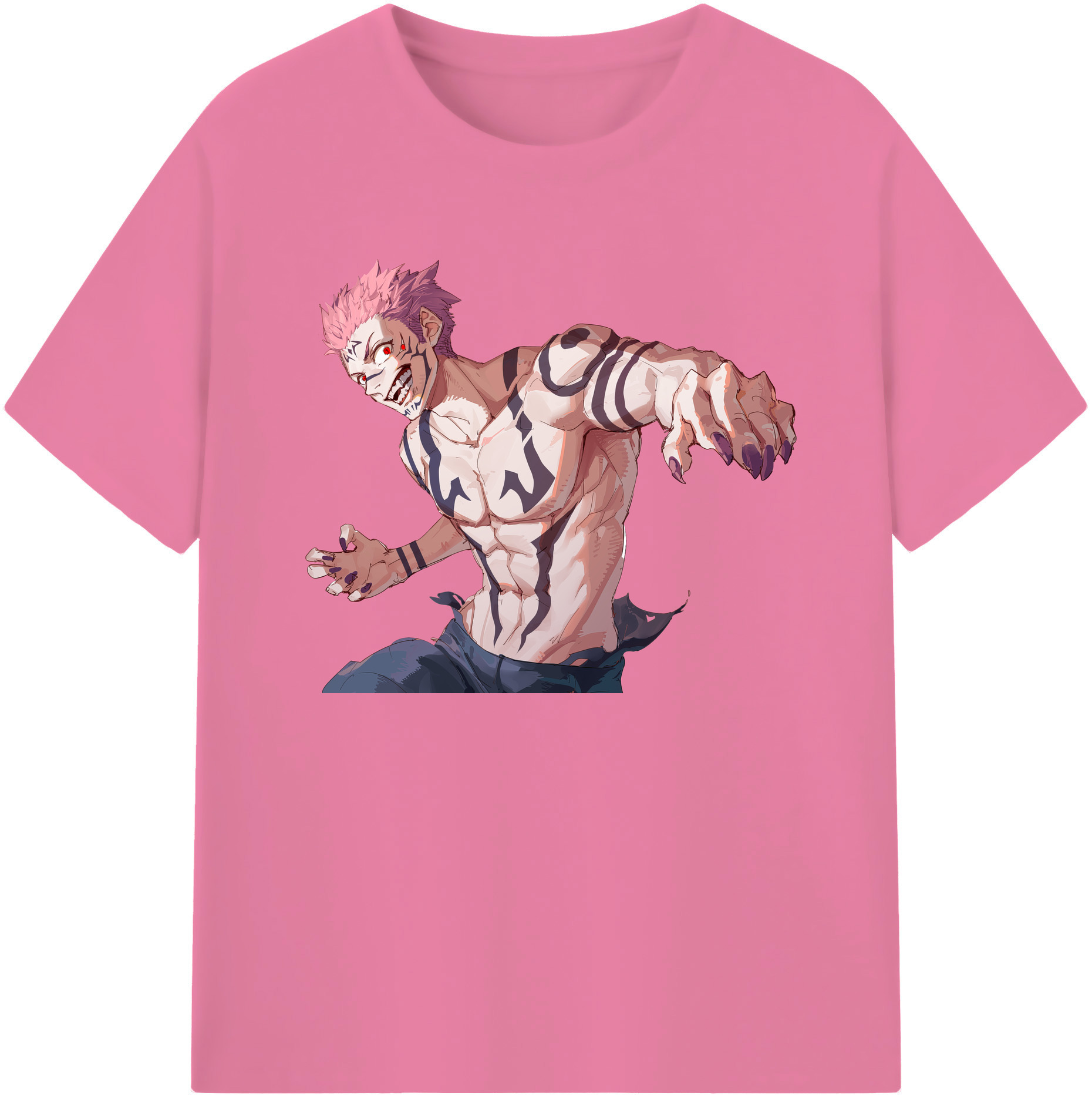 （画像用） 呪術廻戦 Jujutsu Kaisen 綿100％半袖Tシャツ（フロントプリント）